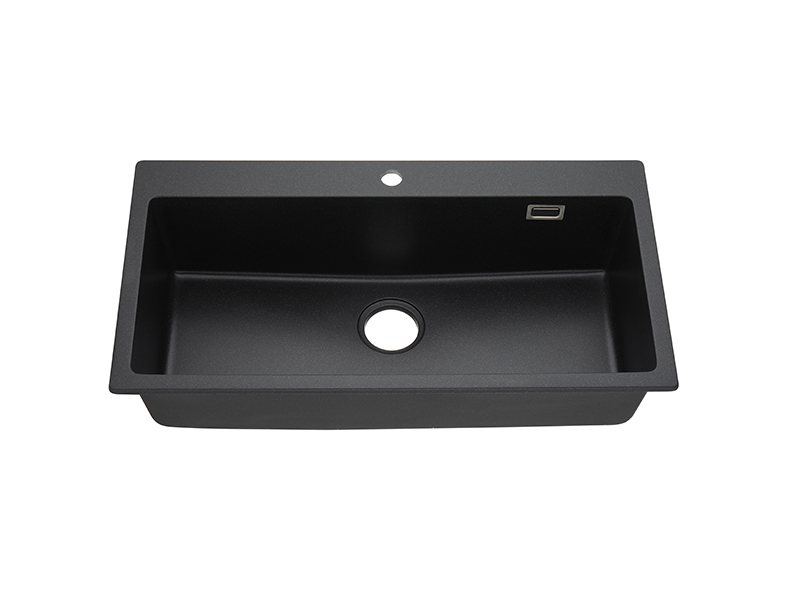 33-inch Square Single Bowl Top-mount Sink