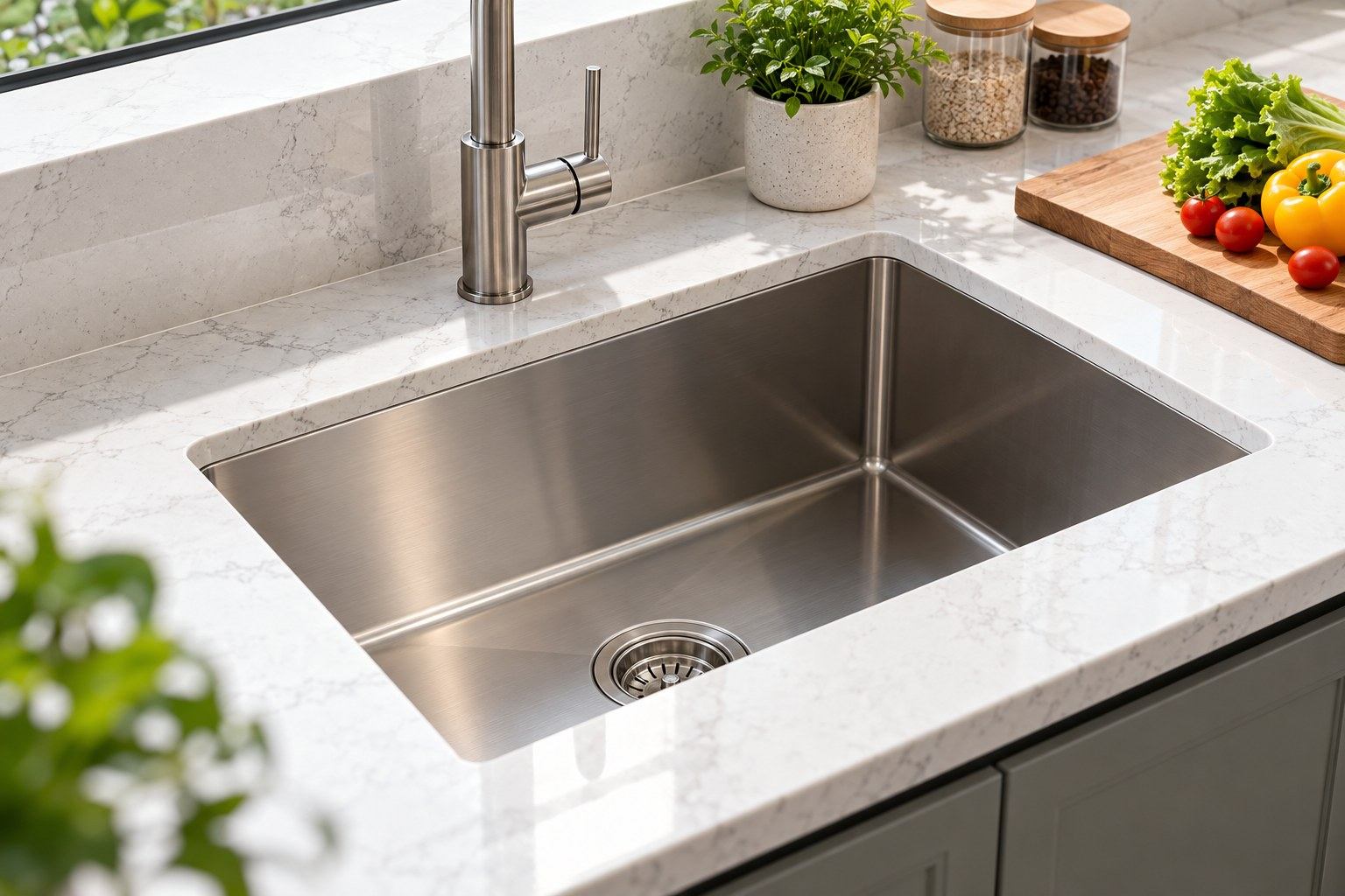 What Type Of Undermount Sink Is Best for A Quartz Countertop?